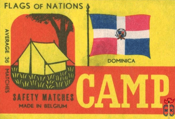 Dominica Flags of nations Camp average 36 matches safety matches made
