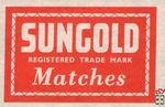 Sungold registered trade mark Matches