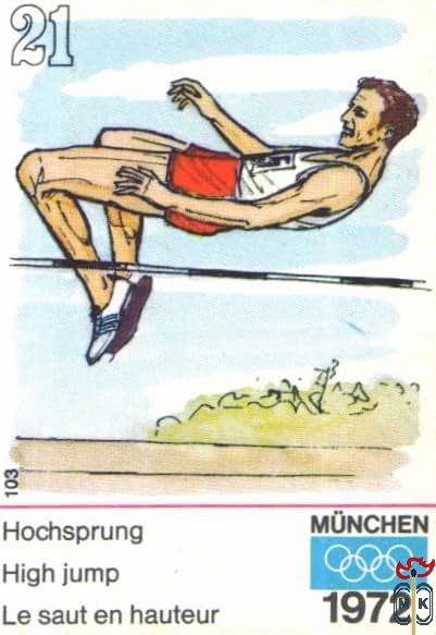 Hochsprung High jump Le saut en hauteur Munchen 1972