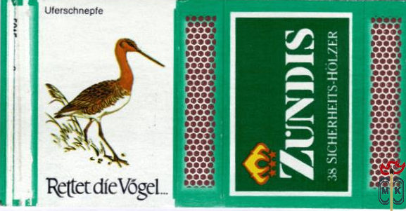 Uferchnepfe Rettet die Vogel Zundis 38 Sicherheits-Holzer