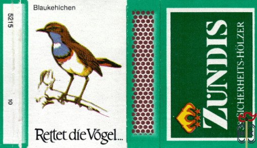 Blaukehichen Rettet die Vogel Zundis 38 Sicherheits-Holzer