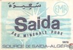 Saida Eau minerale pure source de Saida Algerie snta