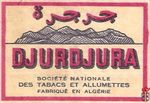Djurdjura societe nationale des tabacs et allumettes fabrique en Alger