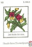 Ich bleibe dir treu. Neuefte tleine Blumentpradje s. VIII/3