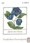 Ich bin der deine. Neuefte tleine Blumentpradje s. VIII/4