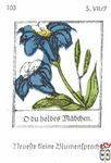 D bu holdes mabchen. Neuefte tleine Blumentpradje s. VII/7