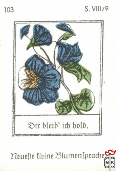 Dir bleib' ich hold. Neuefte tleine Blumentpradje s. VIII/9