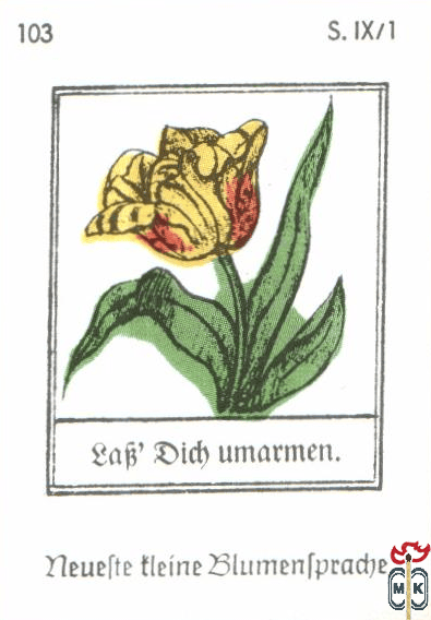 Lab' dich umarmen. Neuefte tleine Blumentpradje s. IX/1