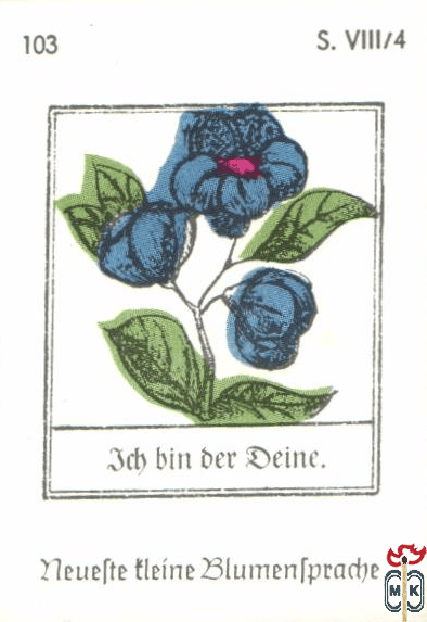 Ich bin der deine. Neuefte tleine Blumentpradje s. VIII/4