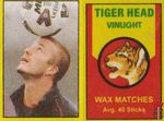 Tiger head vinught wax matches Avg. 40 sticks