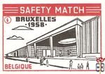 Belgique Bruxelles 1958 safety match
