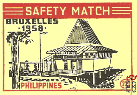 Philippines Bruxelles 1958 safety match