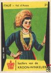 21 Italie - Val d'Aosta lucifers van de Kroon-Winkelier Ned. fab.