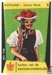 8 Duitsland - Zwarte Woud lucifers van de Kroon-Winkelier Ned. fab.