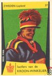 37 Zweden - Lapland lucifers van de Kroon-Winkelier Ned. fab.