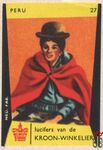 27 Peru lucifers van de Kroon-Winkelier Ned. fab.