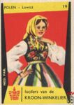 19 Polen - Lowicz lucifers van de Kroon-Winkelier Ned. fab.
