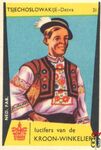 31 Tsjechoslowakije - Detva lucifers van de Kroon-Winkelier Ned. fab.