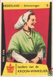 5 Nederland - Scheveningen lucifers van de Kroon-Winkelier Ned. fab.