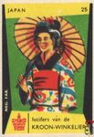 25 Japan lucifers van de Kroon-Winkelier Ned. fab.