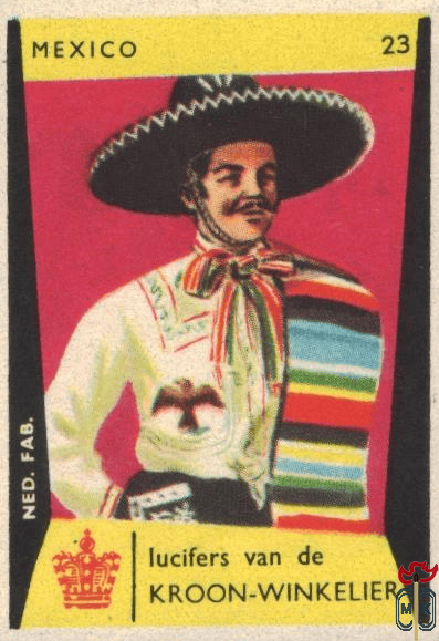23 Mexico lucifers van de Kroon-Winkelier Ned. fab.