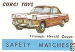 Triumph Herald Coupe Corgi Toys safety matches