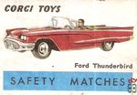 Ford Thunderbird Corgi Toys safety matches