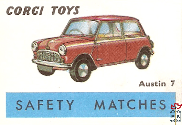 Austin 7 Corgi Toys safety matches