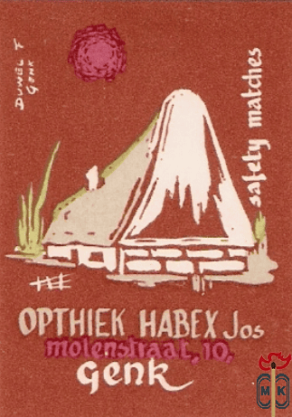 Opthiek Habex Jos Molenstraat, 10. Genk safety matches