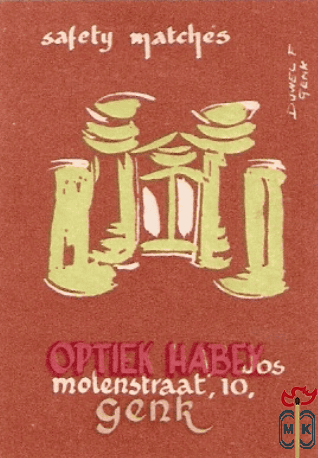 Opthiek Habex Jos Molenstraat, 10. Genk safety matches