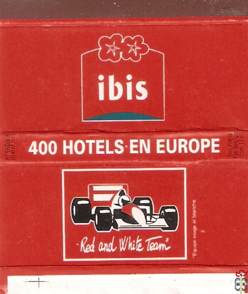 400 Hotels en Europe Ibis Red and White Team