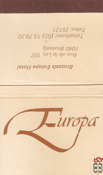 Europa Brussel Europa Hotel Rue de la Loi, 107 1040 Brussels Telephone
