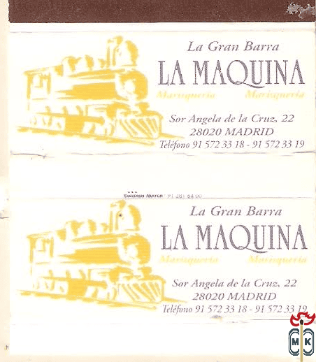 La Maquina La Gran Barra Sor Angela de la Cruz, 22 28020 Madrid Telefo