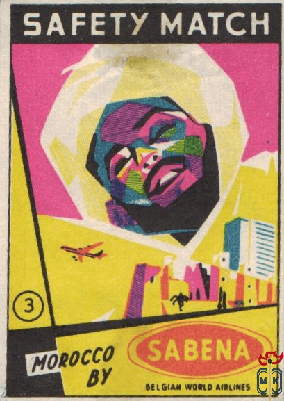 Morocco by Belgian world airlines safety match Sabena