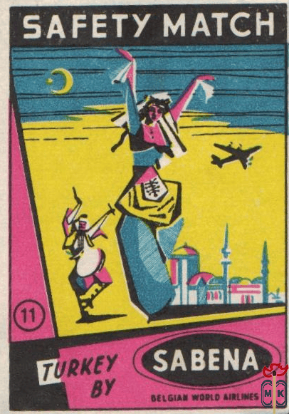 Turkey by Belgian world airlines safety match Sabena