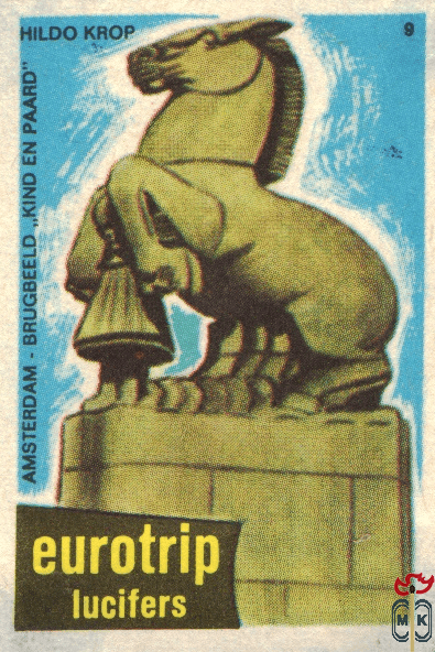 Amsterdam - Brugbeeld "Kind en Paard" Hildo Krop Eurotrip lu