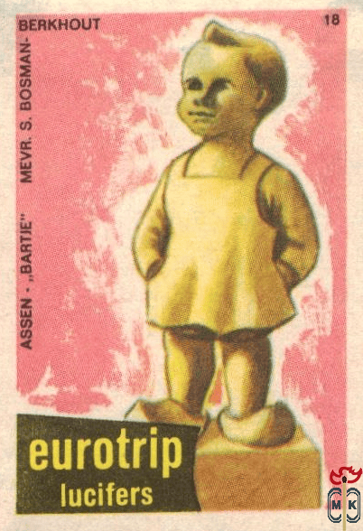Assen - "Bartje" Mevr. S. Bosman. Berkhout Eurotrip lucifers