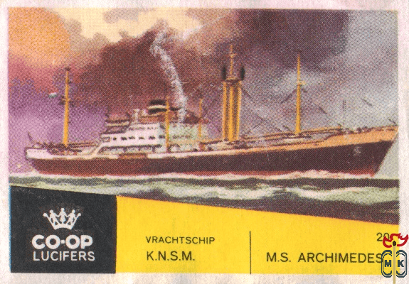 M.S. Archimedes Vrachtschip K.N.S.M. Co-Op Lucifers