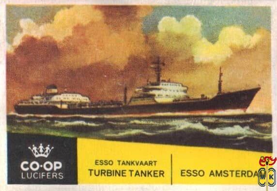 Esso Amsterdam Esso tankvaart turbine tanker Co-Op Lucifers