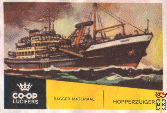 Hopperzuiger Bagger materiaal Co-Op Lucifers