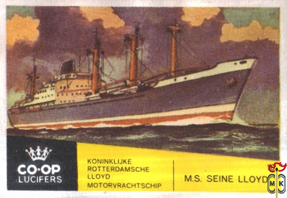 M.S. Seine Lloyd Koninklijke Rotterdamsche Lloyd motorvrachtschip Co-O