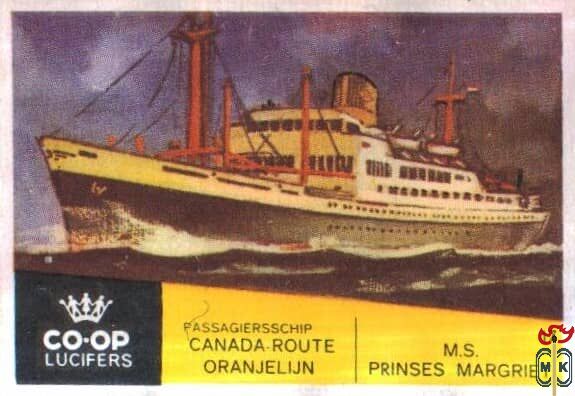 M.S. Prinses Margriet Passagiersschip Canada Route Oranjelijn Co-Op Lu