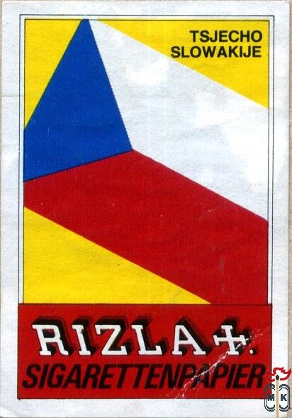 Tsjecho Slowakije. Rizla. Sigarettenpapier