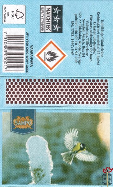 Sampo Matchtek Quality Standart Vaara/Fara UFI: Y500-C092-W00Y-X6XG Tu