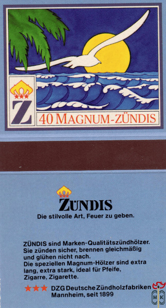 40 Magnum-Zundis Zundis Die stivolle Art, Feuer zu geben. Zundis sind