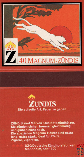 40 Magnum-Zundis Zundis Die stivolle Art, Feuer zu geben. Zundis sind