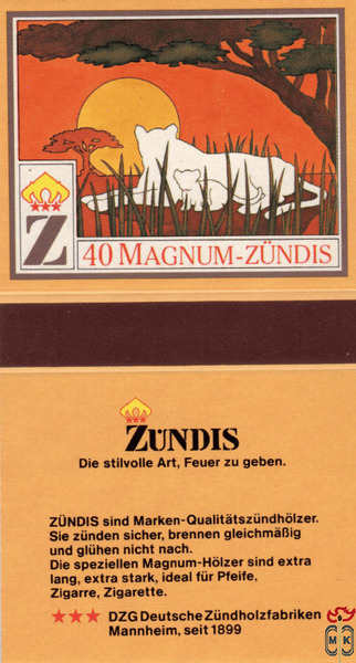 40 Magnum-Zundis Zundis Die stivolle Art, Feuer zu geben. Zundis sind