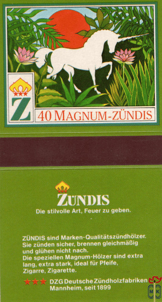 40 Magnum-Zundis Zundis Die stivolle Art, Feuer zu geben. Zundis sind
