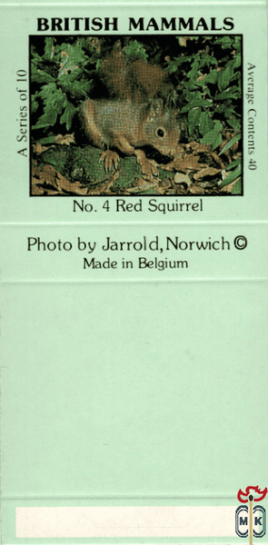 №4 Red Squirrel British Mammals A Series of 10 Average Contents 40 Pho
