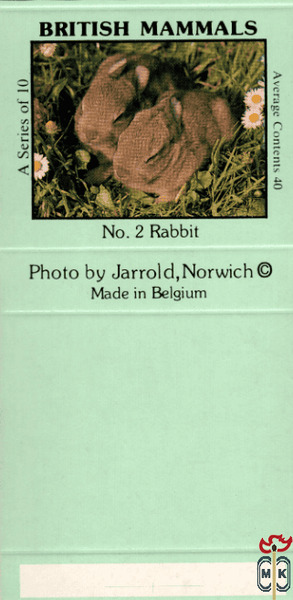 №2 Rabbit British Mammals A Series of 10 Average Contents 40 Photo by